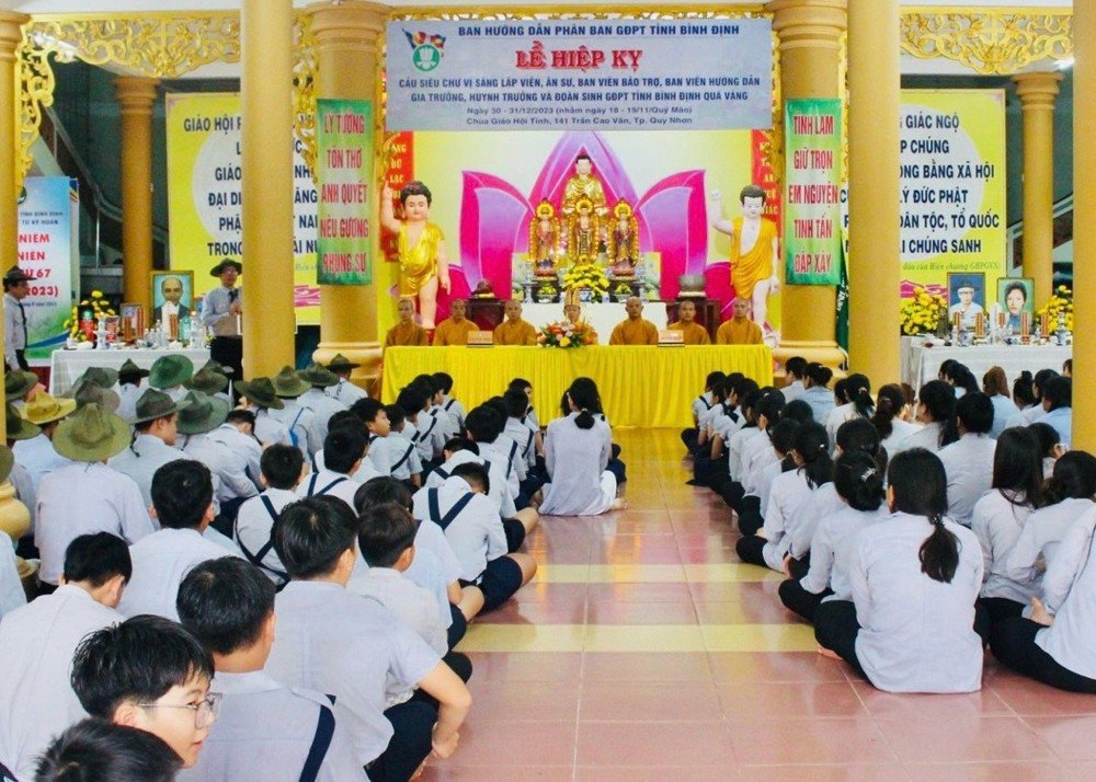 Bình Định: Phân ban Gia Đình Phật Tử tỉnh tổ chức Lễ Hiệp kỵ năm 2023